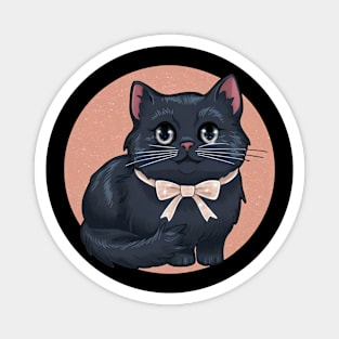 Coquette Black Cat Magnet